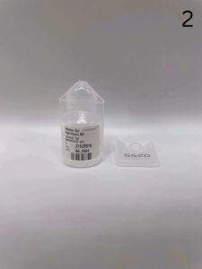 Mixing Instructions 2 sterile water with lid removed